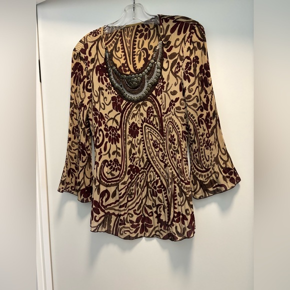 Tops - Elegant Paisley Print Women's Top